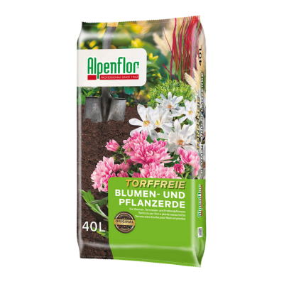 Alpenflor torffreie Blumen-und Pflanzerde 40 Liter