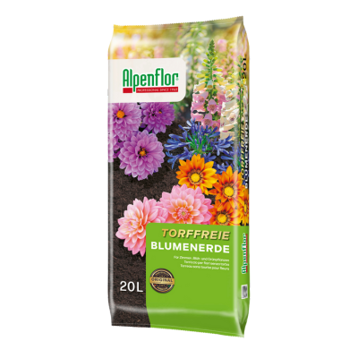 Alpenflor torffreie Blumenerde 20 Liter